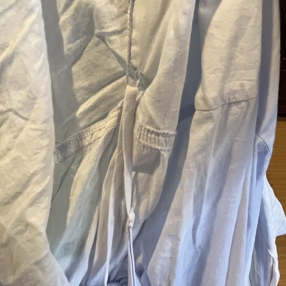 Women's Soft Surroundings Pastel Blue Tunic Blouse - Picture 7 of 7